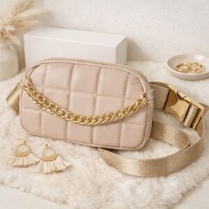Quilted Cream Boutique Women's Belt Bag Crossbody